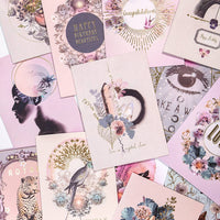 Thumbnail for Whimsical floral greeting cards in pink and pastel tones for Eye Wish Birthday W0380-F