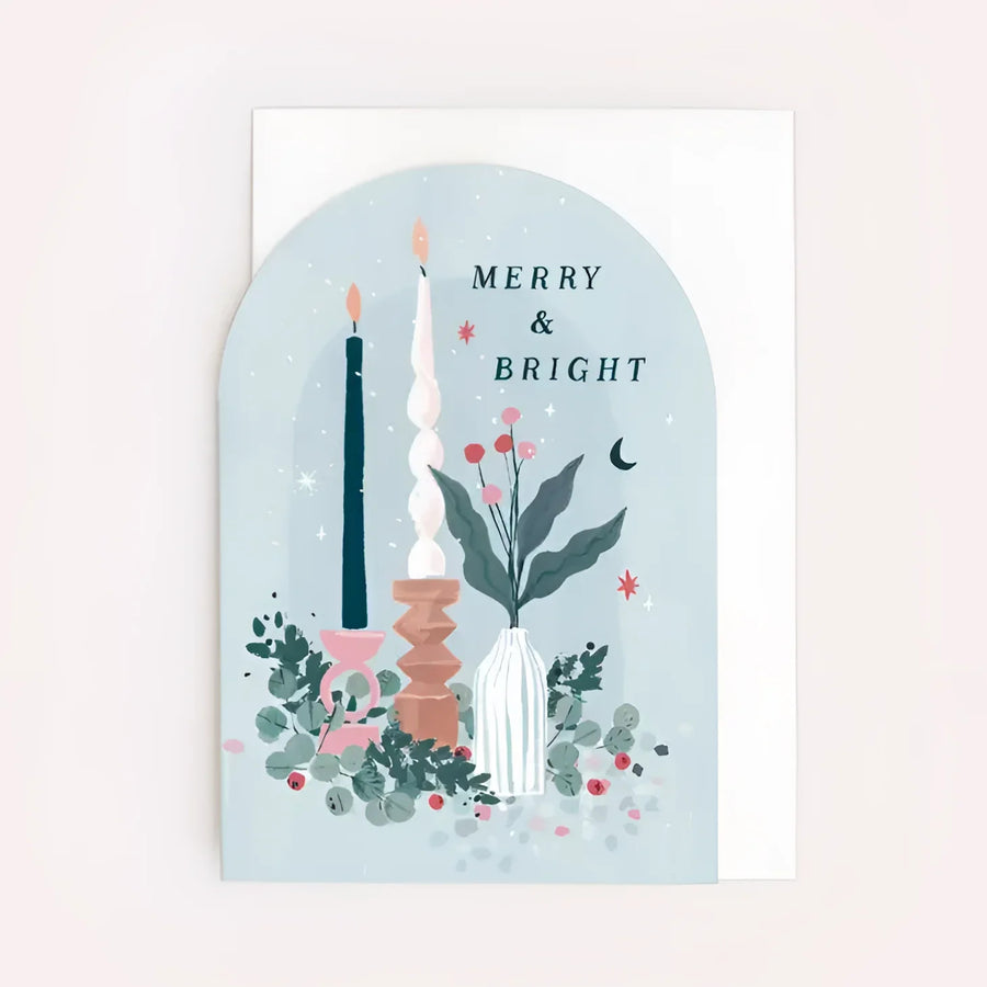 Greeting Card #K002 - Candles Christmas - $6.95