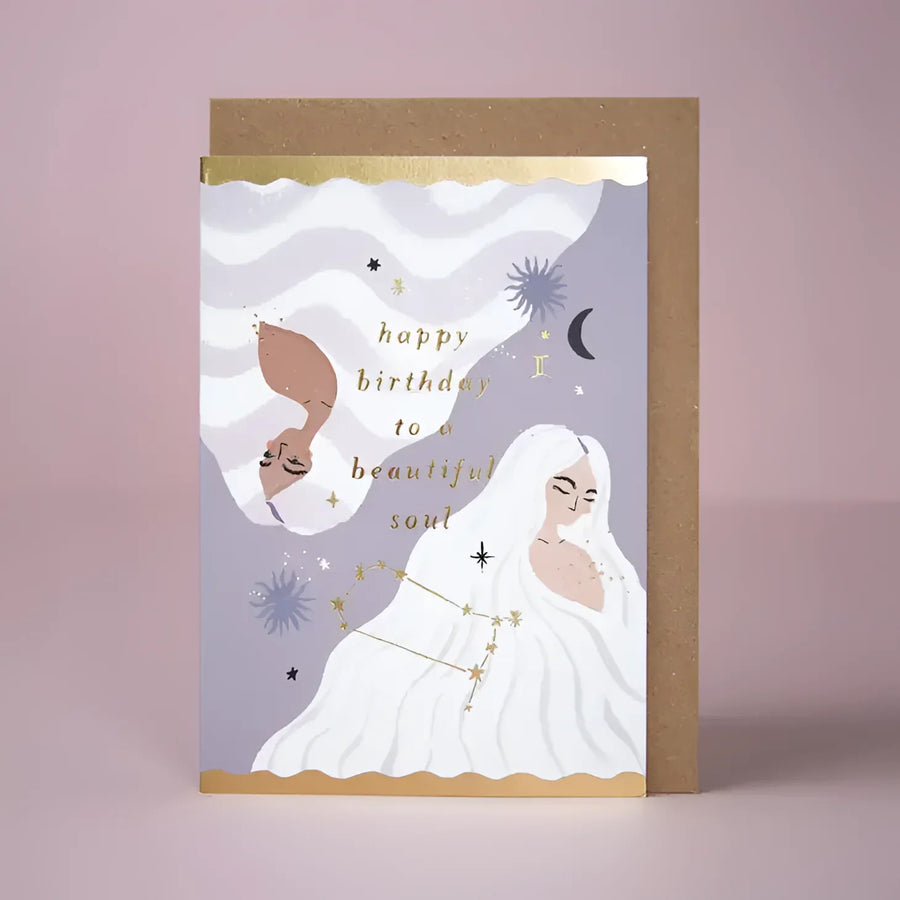 Greeting Card #K002 - Gemini Zodiac Birthday - $6.95