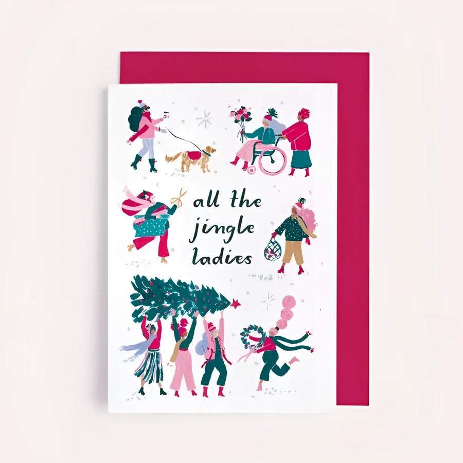 Greeting Card #K002 - Jingle Ladies Christmas - $6.95