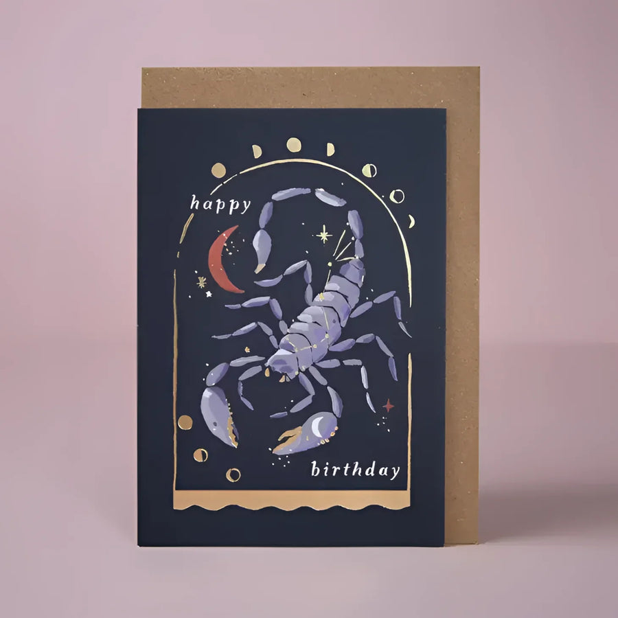 Greeting Card #K002 - Scorpio Zodiac Birthday - $6.95