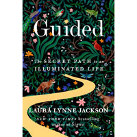 The guided book by laura lynne jackson features a dark green cover with deer birds and flowers ideal for crystals and gemstones readers
