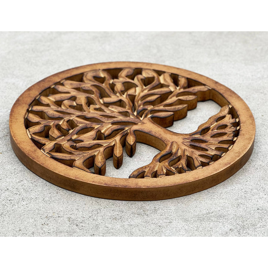 Handcrafted Wooden Tree of Life Wall Decor Hanging Art