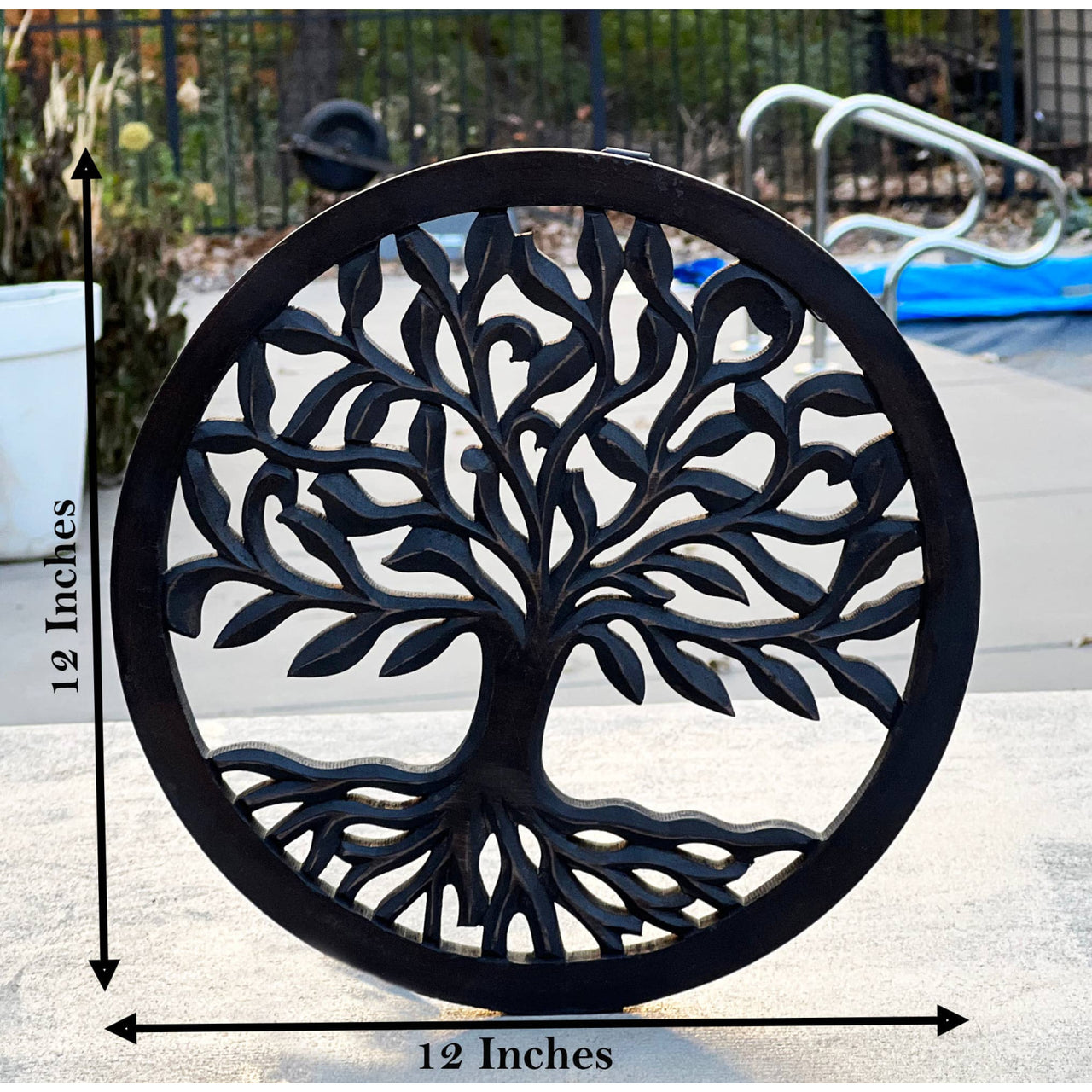 Handcrafted Wooden Tree of Life Wall Decor Hanging Art