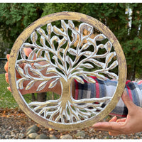 Thumbnail for Handcrafted Wooden Tree of Life Wall Decor Hanging Art