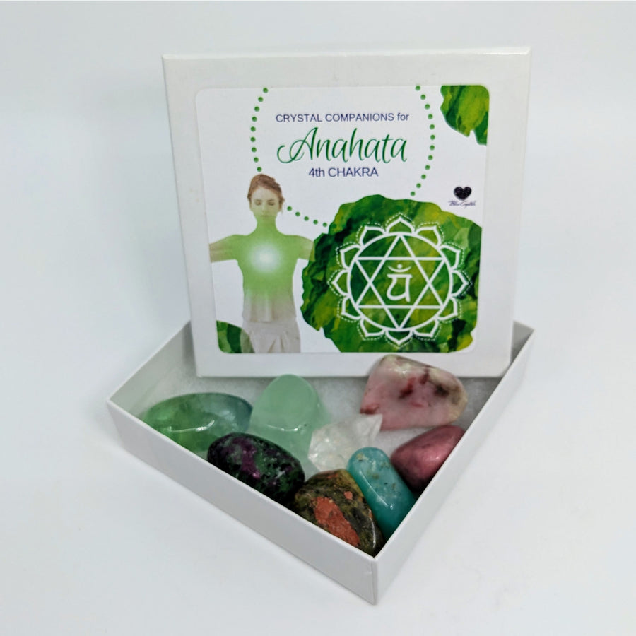 Heart Chakra Crystal Companion 7 Stone Set #KS004 - $39