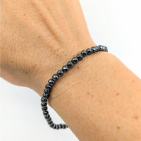 Thumbnail for Hematite Black Spine Bracelet, Style #J258, Adjustable Size