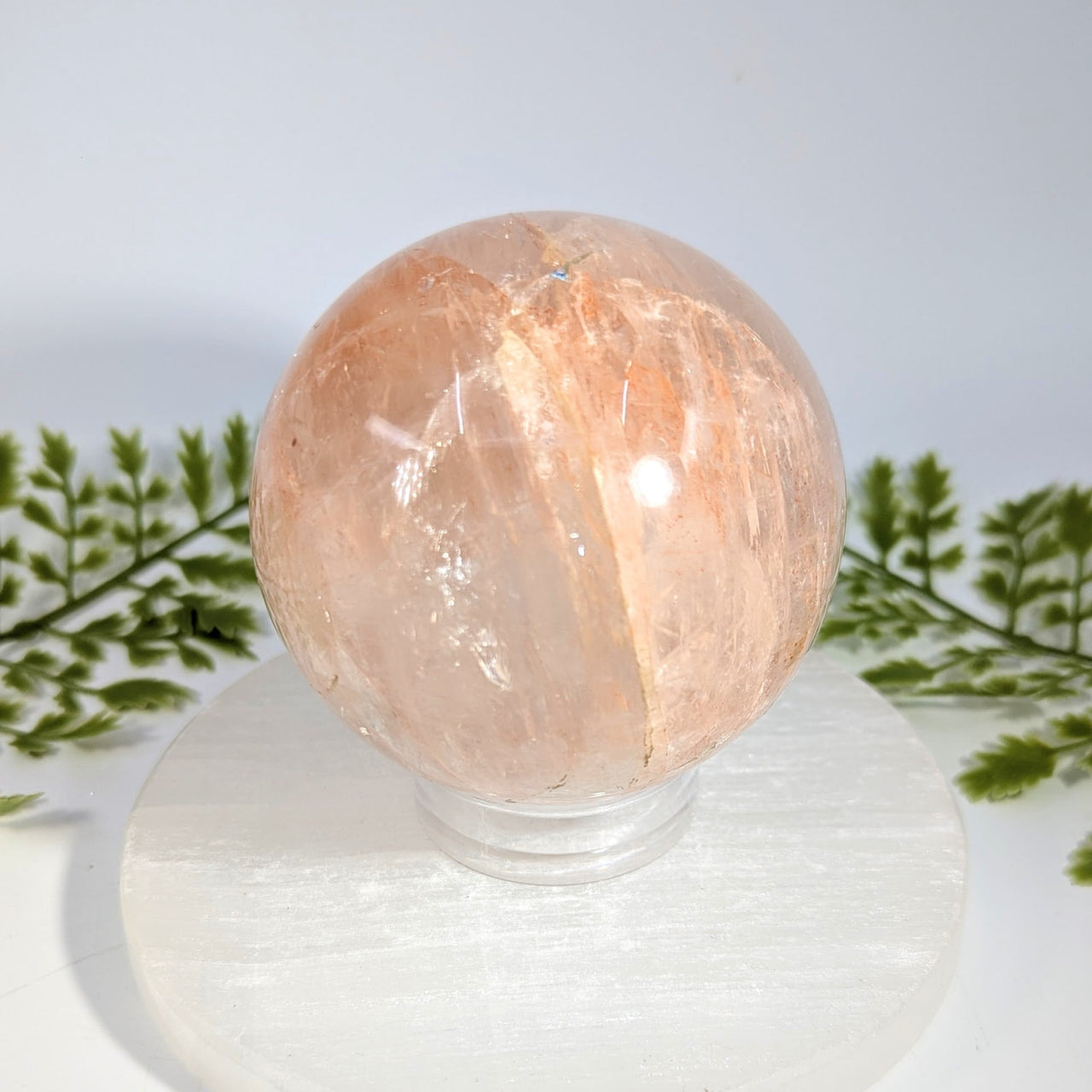 Hematoid Quartz 3" Sphere  #BC1505