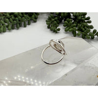 Herkimer Diamond Rough Gemstone Sterling Silver Heart Ring LV9500