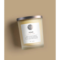 Thumbnail for White-labeled clove soy candle in frosted jar with silver lid and shell mini chips