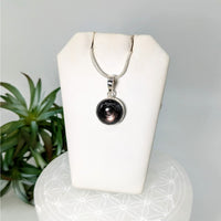 Thumbnail for Hypersthene.5’’ Round S.S. Pendant #LV6046 - $36