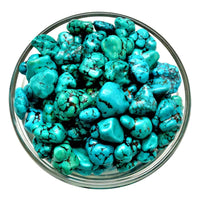 Thumbnail for 1 Genuine TURQUOISE Nugget Tumbled Stone Healing Crystals and Stone Jewelry & Craft Supplies #TN01