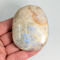 Thumbnail for Iridescent Sunfire 2.2’’ Moonstone Palm #LV6012 - $45