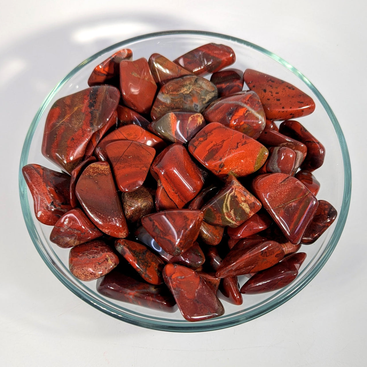 Jasper Red Flame 1-1.6’’ Tumbled Stone #LV9960 - $2.95