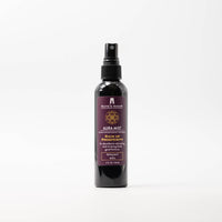 Kate’s Magik Aura Mist Rain of Prosperity spray bottle in black glass with purple label