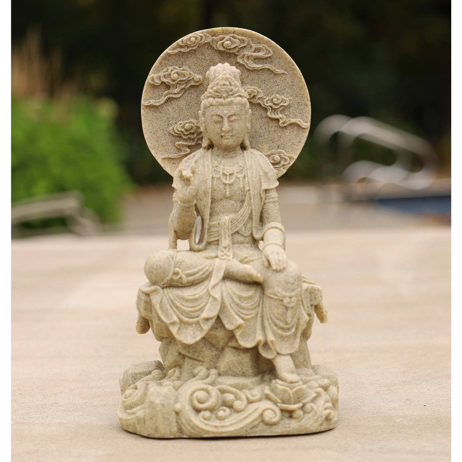 Kuan Yin Quan Yin Statue Female Buddha Blessing 8 Inches
