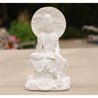 Kuan Yin Quan Yin Statue Female Buddha Blessing 8 Inches