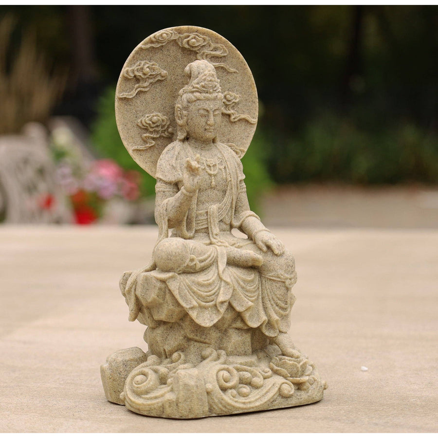Kuan Yin Quan Yin Statue Female Buddha Blessing 8 Inches