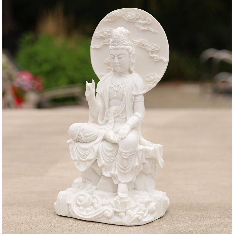 Kuan Yin Quan Yin Statue Female Buddha Blessing 8 Inches