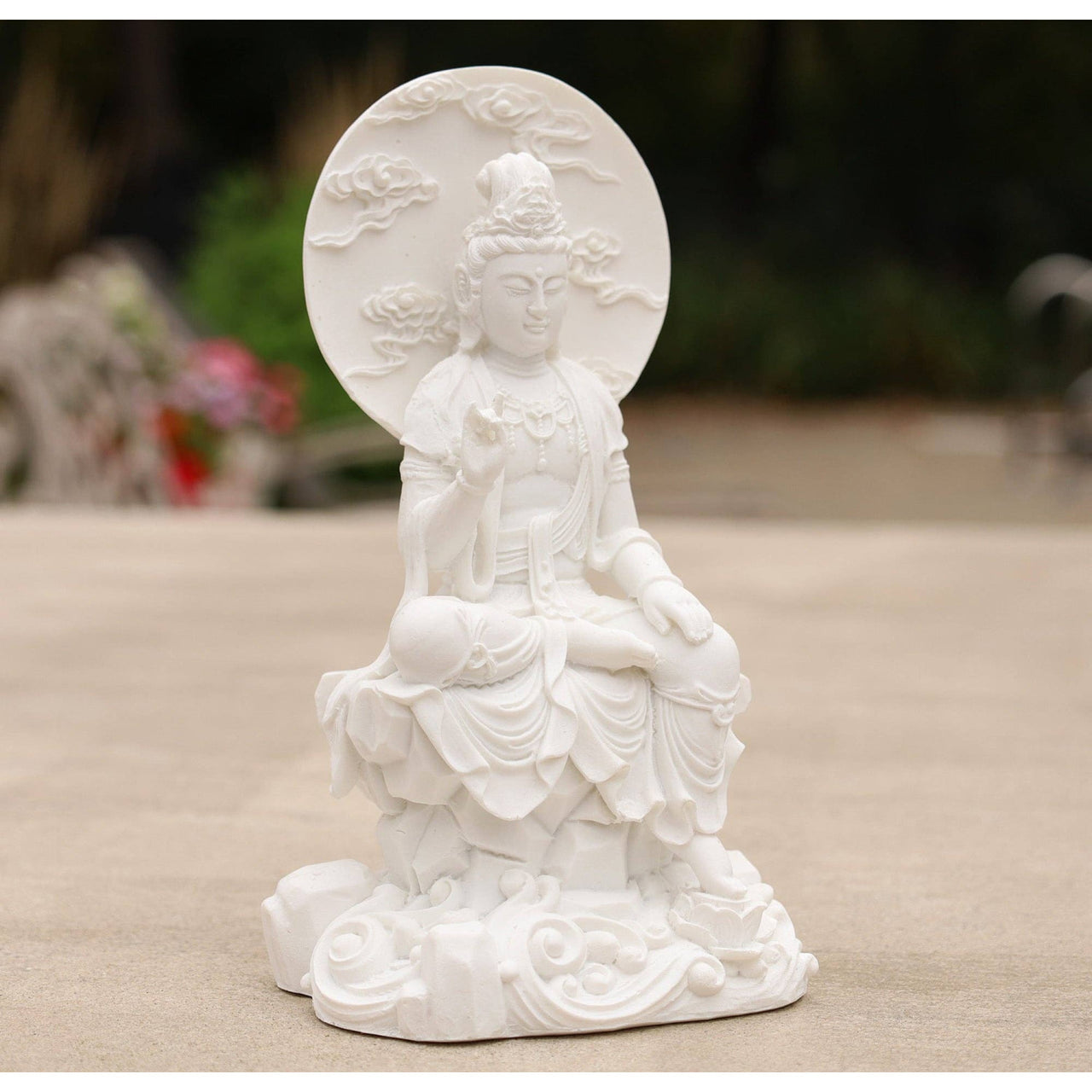 Kuan Yin Quan Yin Statue Female Buddha Blessing 8 Inches