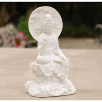 Kuan Yin Quan Yin Statue Female Buddha Blessing 8 Inches