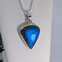 Thumbnail for Labradorite 0.9’’ S.S. Pendant #LV6708 - $75