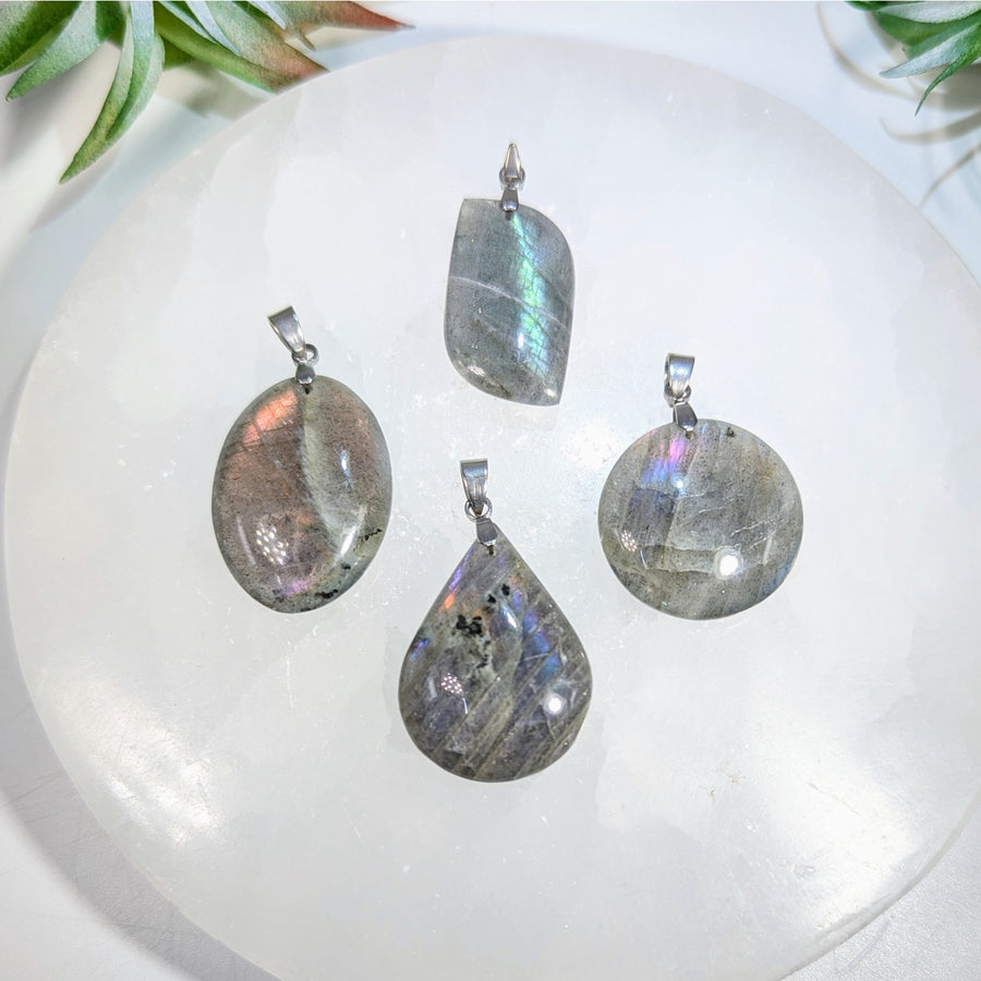 Labradorite 1’’ You Choose Shape Pendant #LV9622