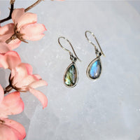 Labradorite.5’’ Teardrop Earrings S.S. #LV9718 - $60