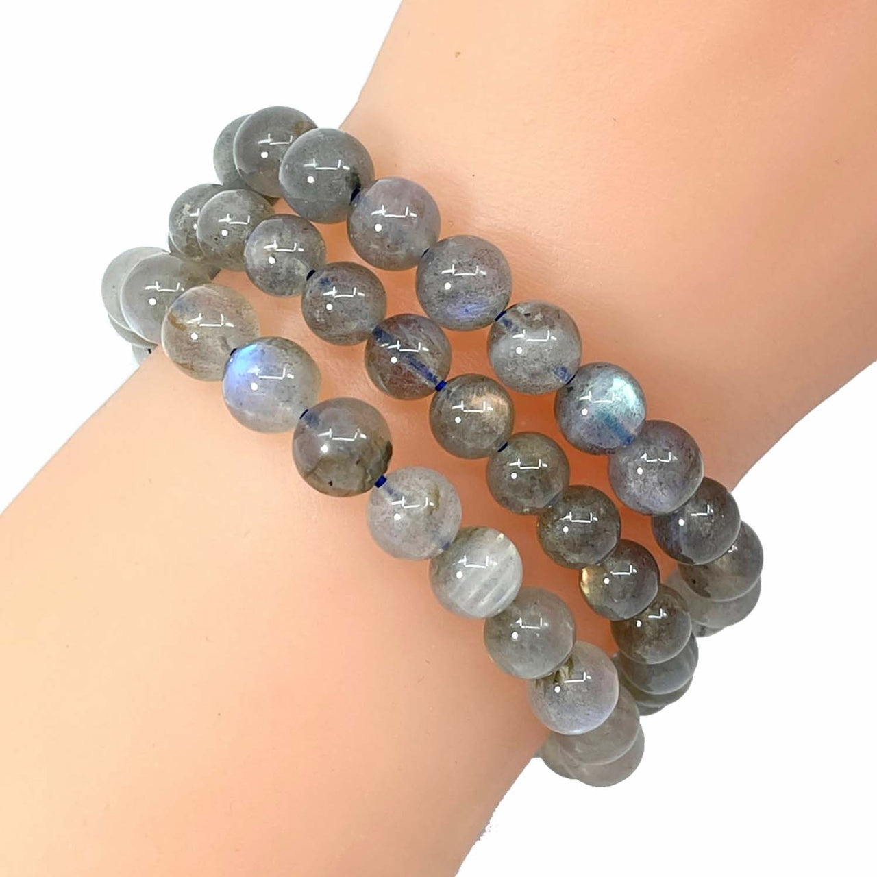 Labradorite 6-7mm Beaded Bracelet 7’’ #SK3862 - $18