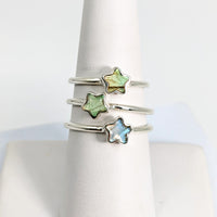 Thumbnail for Labradorite Mini Star S.S. Dainty Ring (1g) #SK9026 - $39