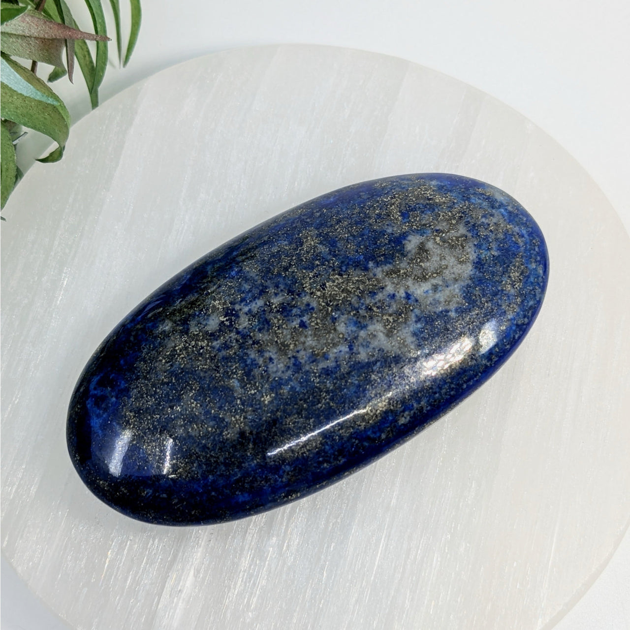 Lapis Lazuli 3.3’’ Palm Stone #LV6736 - $35