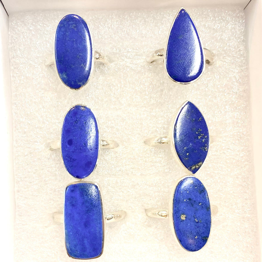 Lapis Lazuli Polished Sterling Silver Ring #J675