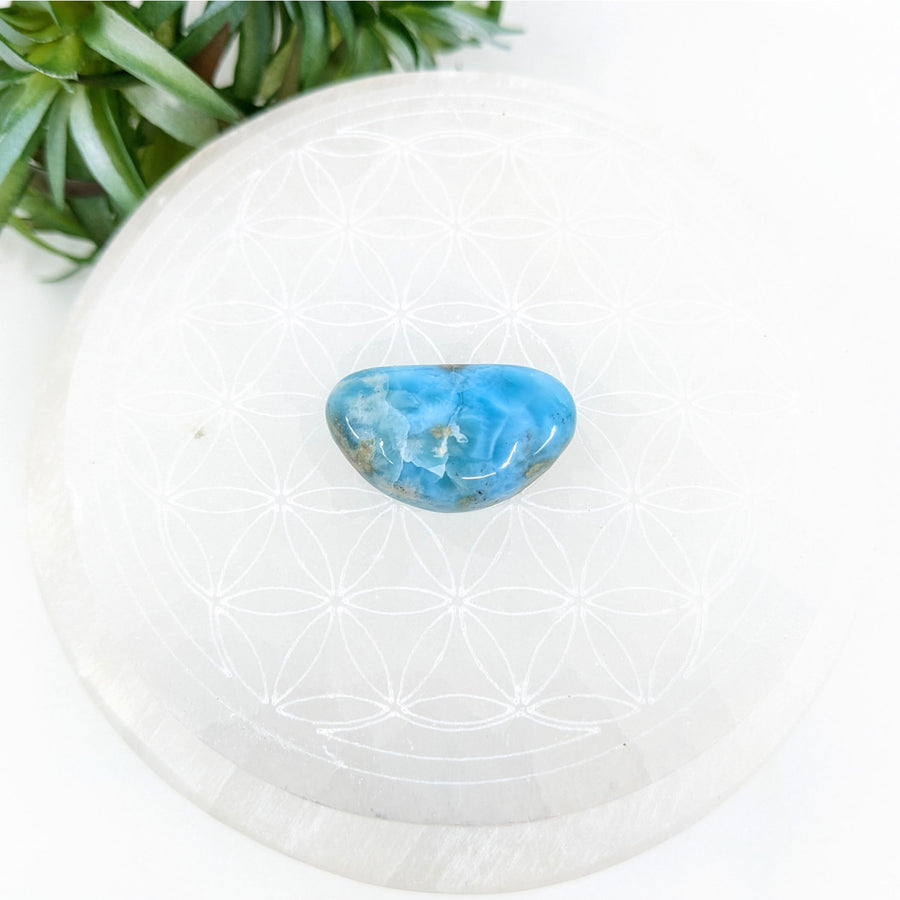 Larimar Cabachon Grade A 10g #LV5696 - $44