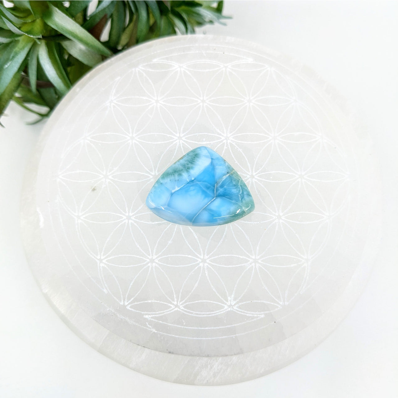 Larimar Cabachon Grade A 7g #LV5697 - $54