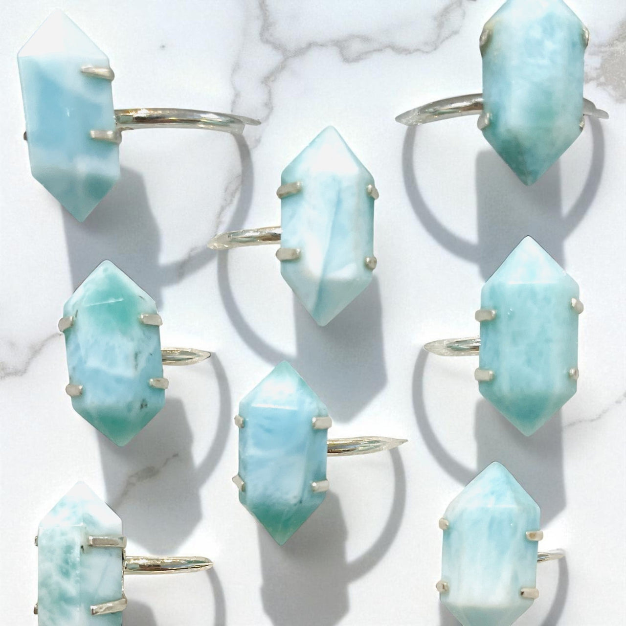 Larimar DT Sterling Silver Ring #J604