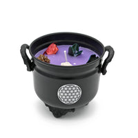 Lavender / Flower of Life Cauldron Candle (11.5 oz) #LV9772