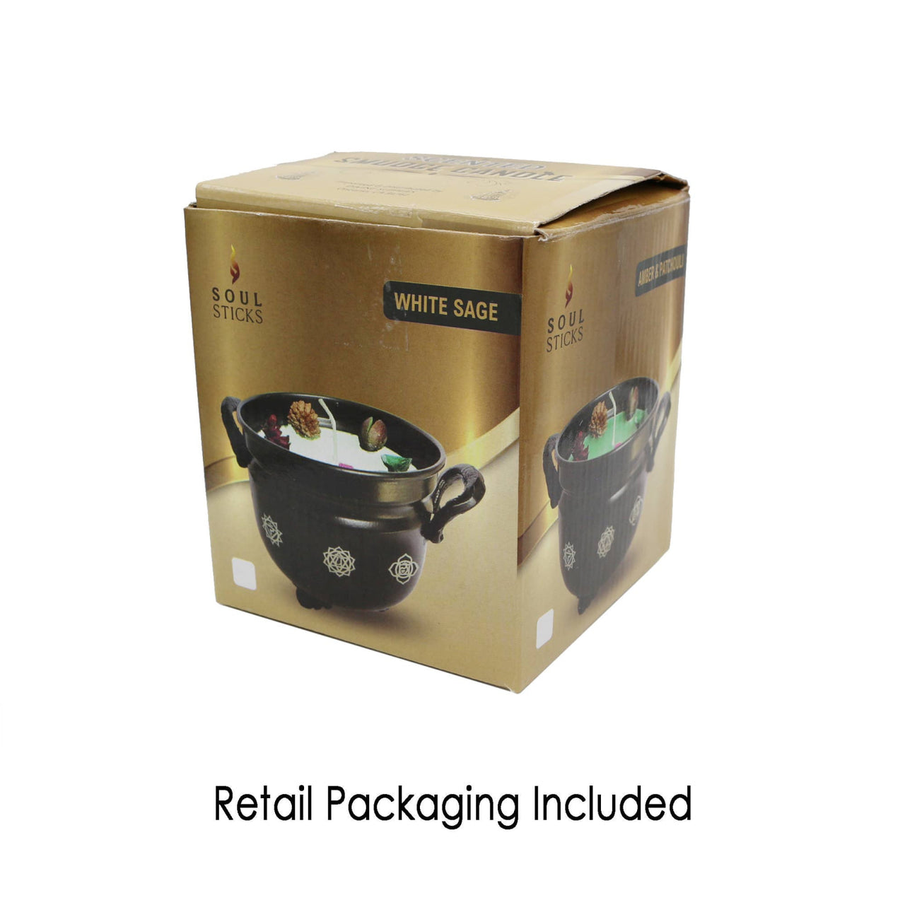 Lavender / Flower of Life Cauldron Candle (11.5 oz) #LV9772