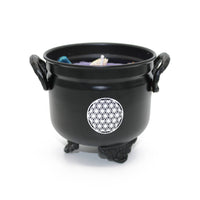 Lavender / Flower of Life Cauldron Candle (11.5 oz) #LV9772