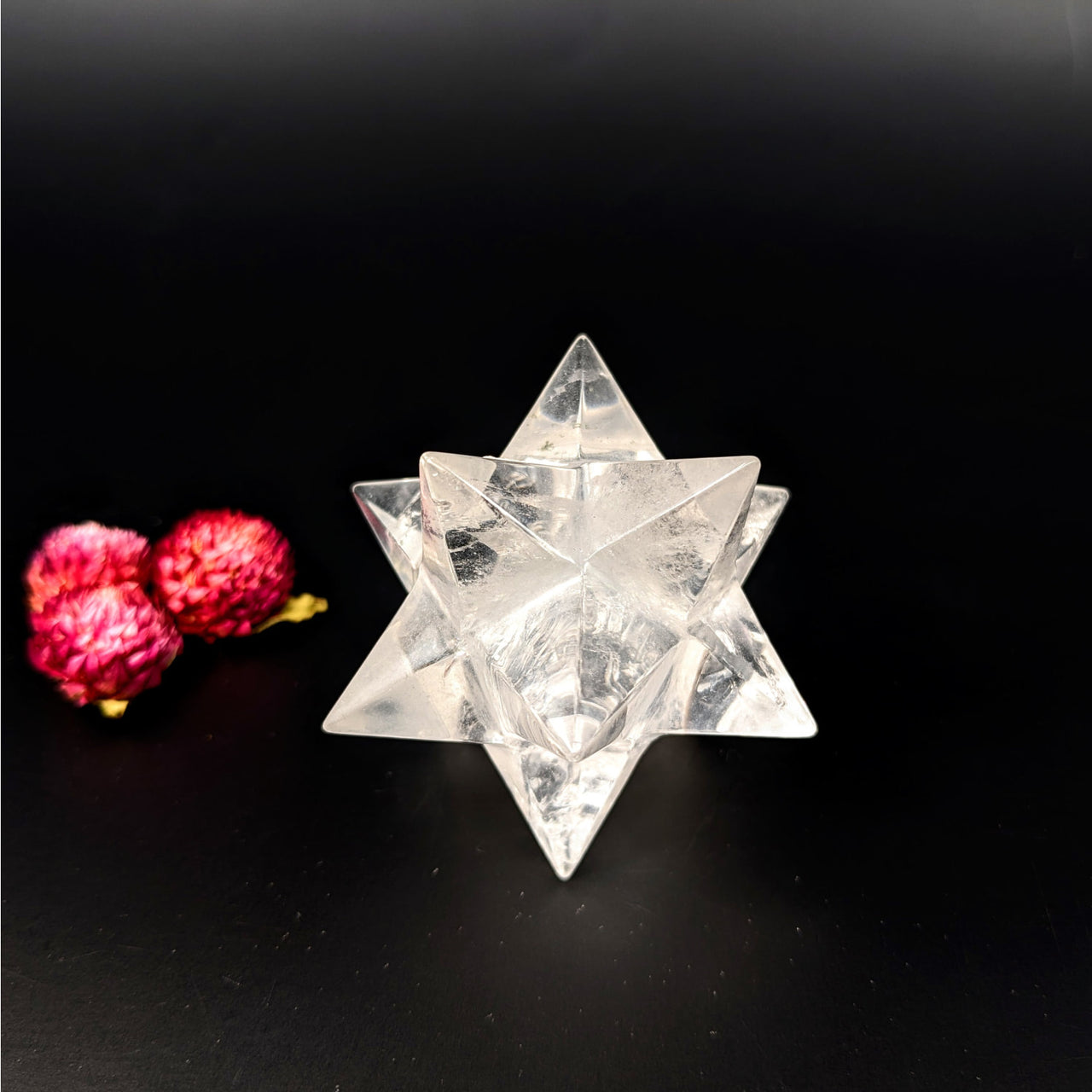 Lemurian Quartz 2.2’’ Merkaba Carving #LV6423 - $69