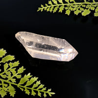 Lemurian Quartz 3.1’’ Point #BC1100: clear faceted crystal with inclusions