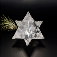 Thumbnail for Lemurian Quartz 3.2’’ Merkaba Carving #LV6424 - $250