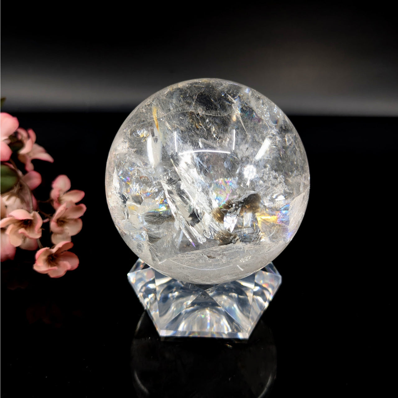 Lemurian Quartz 3.2’’ Sphere #LV6431 - $380