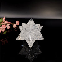 Thumbnail for Lemurian Quartz 3.3’’ Merkaba Carving #LV6425 - $260