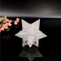 Thumbnail for Lemurian Quartz 3.6’’ Merkaba Carving #LV6427 - $260