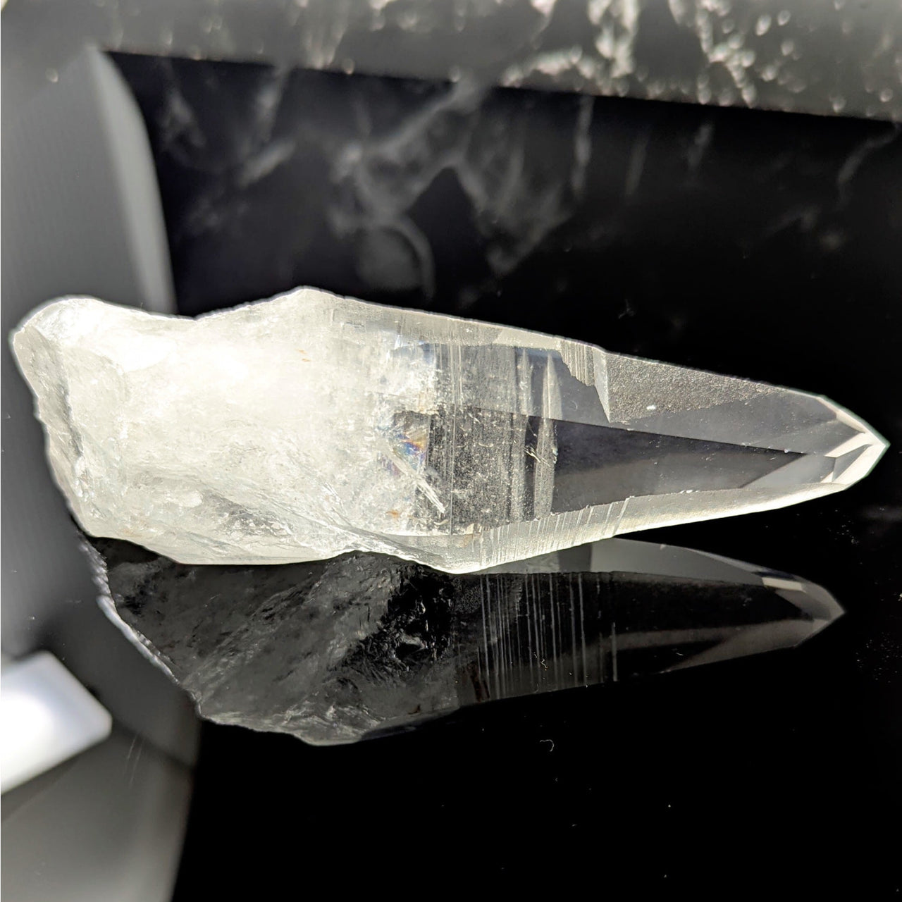 Lemurian Quartz 5.25’’ natural point crystal #BC1059
