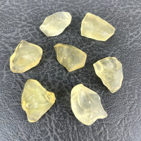 Thumbnail for Yellow quartz points – Libyan Desert Glass 1’ Specimen #LV1338