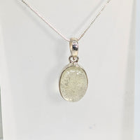 Thumbnail for Libyan Desert Glass.68’’ Oval S.S. Pendant #LV5808 - $99