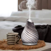 Thumbnail for Lizarra Hand Blown Silver Glass Vase Diffuser #5061 - $49