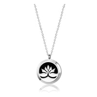 Lotus Aromatherapy Essential Oil Necklace Jewelry #LV9145