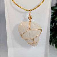 Madagascar Flint 1.4’’ Wire Wrap Pendant #LV9946 - $60